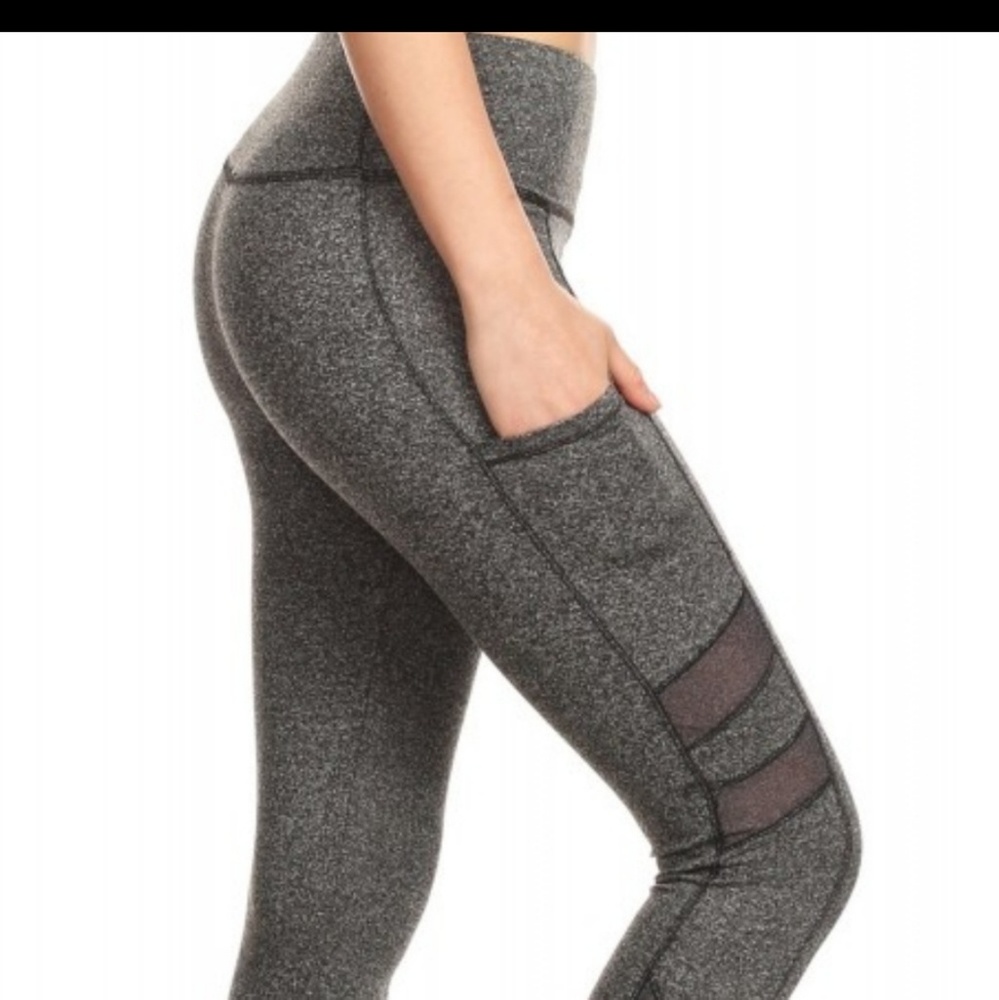 *out of stock*High Waisted Grey Leggings! - Picture 2 of 6